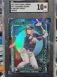 SGC 10🔥 2023 Topps Chrome Masataka Yoshida RC PLANETARY PURSUITS URANUS SSP - Bild 1 von 2