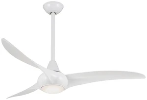 Minka Aire Light Wave 52" Ceiling Fan - White 3-Blade Remote Control - Picture 1 of 5