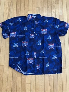 STOCKTON PORTS BLUE "HAWAIIAN" BUTTON DOWN COLLAR JERSEY 2XL-SGA(ATHLETICS) 2024 - Picture 1 of 5