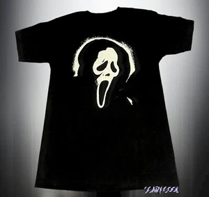 New Scream Ghostface Mask Horror Movie Ghost Black 1996 Mens Vintage T-Shirt - Picture 1 of 2