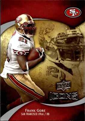 2009 Upper Deck Icons #20 Frank Gore - Image 1 of 2