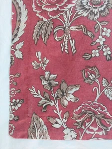 Ralph Lauren 2 King Kissenbezüge Blumenmuster rot hellbraun schwarz Schnörkel Bettwäsche Dekor  - Bild 1 von 10