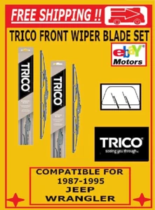 Trico Windshield Wiper Blades [ Set of 2 ] for 1987-1995 Jeep Wrangler - Bild 1 von 4