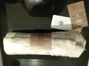 ALDI Merino Wool EF Baby Blanket Beige, echidna print, 85cmsq, marle, BNWT - Picture 1 of 4