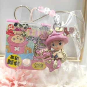 One Piece Chopper Figure Charm Strap Keychain Okinawa Pink Shisa Gotochi Japan - Picture 1 of 11