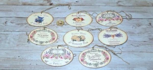 8~Vintage~Perfume~Soap~Oval Shaped~Junk Journal~Linen Cardstock~Gift~Hang~Tags - Picture 1 of 1