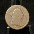 1807 DRAPED 1/2C HALF CENT COIN 1807 DRAPED 1/2C HALF CENT COIN