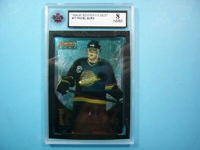 1994/95 BOWMAN'S BEST NHL HOCKEY CARD #11 PAVEL BURE KSA 8 NM/MINT SHARP+ 94/95 - Image 1 of 2