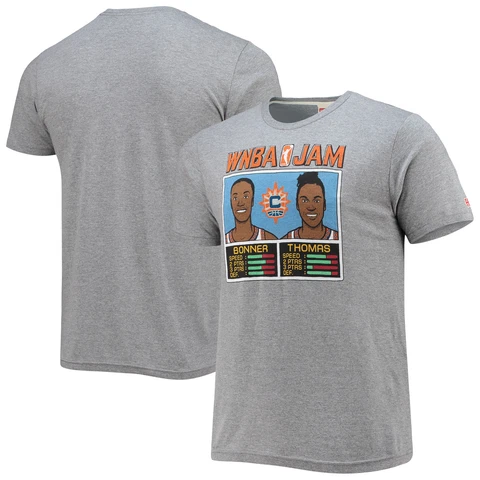 Men's Homage Bonner & Thomas Gray Connecticut Sun Jam T-Shirt Cover