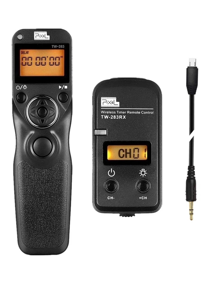Pixel LCD Wireless Shutter Release for Sony A58 A68 A1 A9 A7 A7II A7R A7RII A7S - Image 1 of 4
