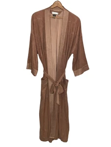 Bloomingdale's Men's Store Traditionalist O/S Brown Long Smoking Robe Jacket - Picture 1 of 3