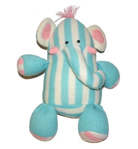 Circo blau weiß rosa gestreifter Pullover Elefant Plüsch Lovey Stofftier - Bild 1 von 1