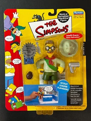 Figura Líder Scout Interactivo Flandes de Los Simpson Mundo de Springfield Foto 1 de 2