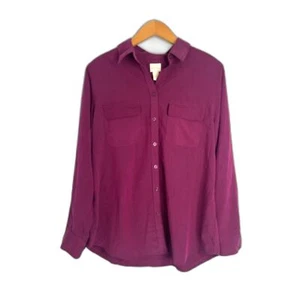 Chicos Casual Basic Langarm Oberteil mit Knopfleiste Größe 1/SM hell Büro Arbeit - Bild 1 von 9