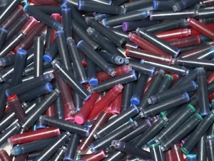 Lot 50 Cartouches Encre Taille Courte pour Stylo Plume Mix Couleur - Photo 1/1