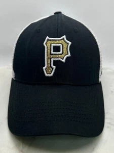 MLB Pittsburgh Pirates Cap Hat Women Adjustable Trucker Mesh Sparkly Logo - Picture 1 of 8