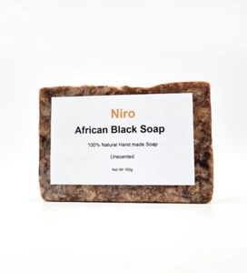 African Black Soap with Shear Butter Natural Soap for Dark Spot Acne Treatment - Picture 1 of 5