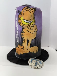 Cappello vintage Garfield piano cottura feltro carnevale premio fiera di stato nero viola - Foto 1 di 10