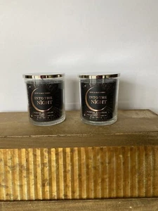 Bath & Body Works Into the Night (Musk) Single Wick Candles-Essential Oils x2 - Picture 1 of 3