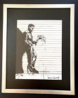 BANKSY + SIGNED " MAN WITH FLOWERS " PRINT FRAMED + BUY IT NOW!