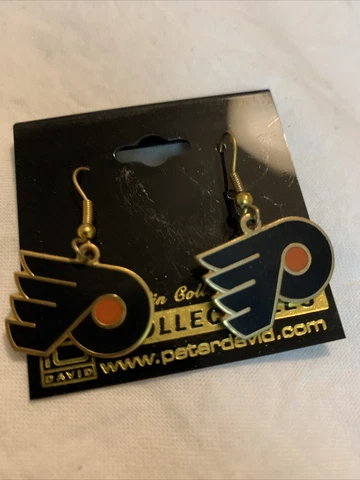 Philadelphia Flyers PETER DAVID COLLECTIBLE NHL TEAM LOGO EARRINGS NEW Cover