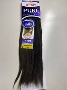 Milky Way PURE Human Hair Weave Extension Yaky_12"_#1B/30 - Picture 1 of 3