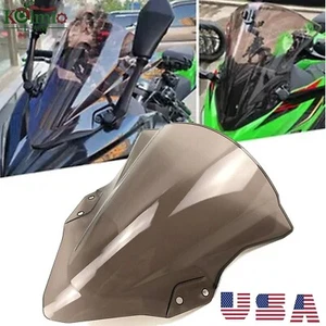 Parabrisas de motocicleta Smoke Fit para Kawasaki Ninja 400 2018-2022 2019 - Imagen 1 de 4