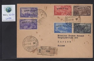 WC1_32150. TRIESTE FTT. Richly franked cover w. key 1948 RISORGIMENTO stamps. - Picture 1 of 1