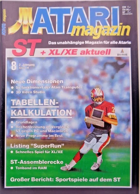 ATARI MAGAZIN ST + XL/XE AKTUELL - AUSGABE: 8/88 (RÄTZ-EBERLE - MAGAZIN) #2DE - Bild 1 von 4
