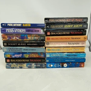 (16) Lot Piers Anthony Books Novels Paperback - Foto 1 di 8