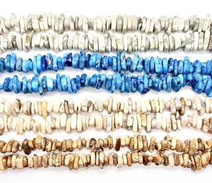 Glatte polierte Chips MEHRERE VARIANTEN Jaspis Achate 16 Zoll Strähnen - Bild 1 von 9