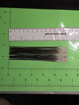 50 pcs .024 SS wire shafts 5.0" tackle craft lure making spinner wire bending - Image 1 of 4