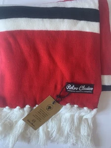 Retro Clasico  Luxury Football Scarf 100% Merino Wool Man United  - Picture 1 of 13