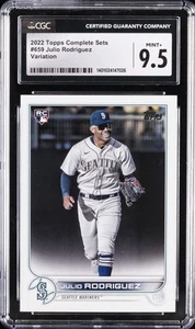 2022 TOPPS COMPLETE SETS VARIATION #659 JULIO RODRIGUEZ ROOKIE RC CGC 9.5 - Picture 1 of 2