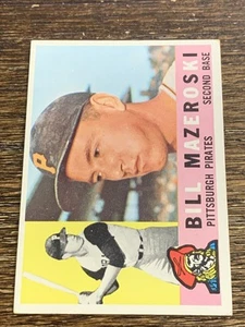 Bill Mazeroski 1960 Topps #55 Piratas excelente o mejor - Imagen 1 de 2