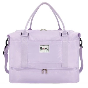 Borsone da Viaggio Grande Borse Weekender per Donna con Scomparto per Scarpe, Trav... - Foto 1 di 8