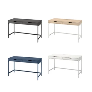 IKEA ALEX Desk with 2 Drawers & Cable Management – Modern Office Desk 132x58cm - Picture 1 of 35