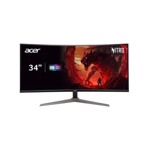 Acer ED342CK 34" Curved LCD Gaming Monitor 180Hz 3440x1440 Certified Refurbished - Picture 1 of 8