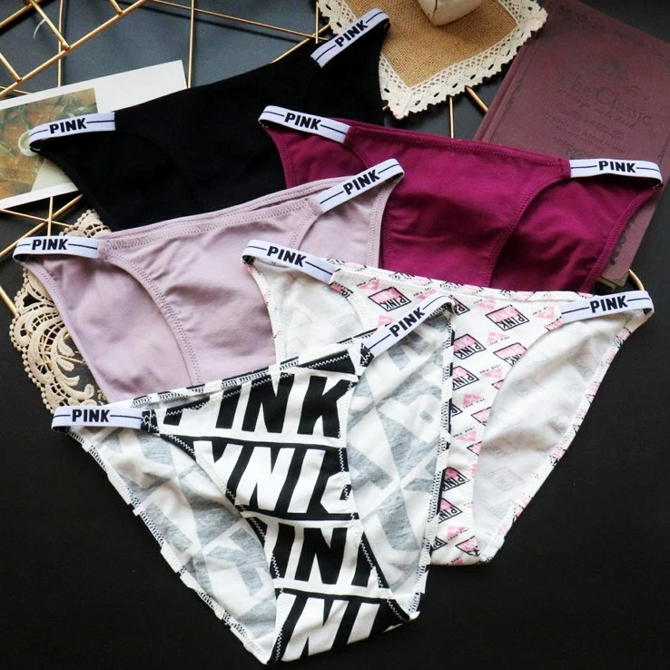 Paquete de 5 Sexy Mujer Bragas Calzoncillos Tiro Bajo Bikinis Algodón Ropa Interior Lencería Foto 1 de 4