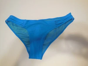 New Victoria's Secret strappy side bikini bottom Size Medium - Aqua - Picture 1 of 3