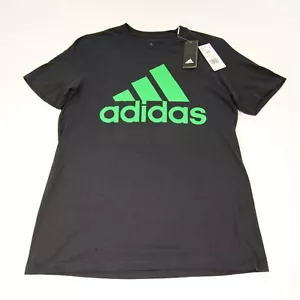 T-shirt uomo nera Adidas Amplifier 100% cotone, taglia media - Foto 1 di 6