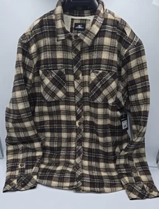 Neu mit Etikett O'Neill Herren L braun Hemd kariert Langarm Tartan Country Micro Fleece - Bild 1 von 15