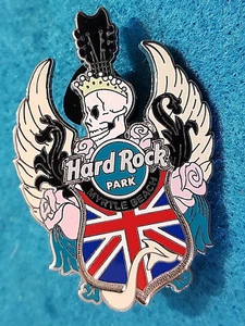 MYRTLE BEACH PARK BRITISH CREST ANGEL WINGS SKULL FLAG GUITAR Hard Rock Cafe PIN - Picture 1 of 1