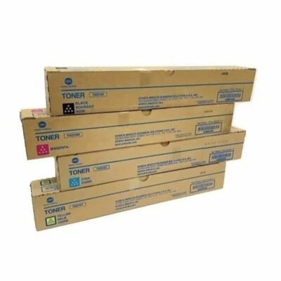 Nuevos 4 cartuchos de tóner originales KONICA MINOLTA TN512 TN512K TN512Y TN512M TN512C Foto 1 de 4