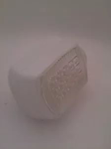 Vintage Retro weiß klar Waffel Textur Wand Kugel Schirm Licht Abdeckung 3 Zoll - Bild 1 von 6