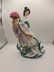 Danbury Mint Vintage 10" Porzellan Figur "The Rose Princess" von Lena Liu - Bild 1 von 15