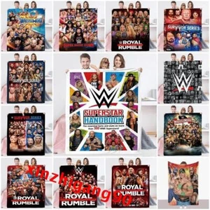 WWE Wrestling 3D Fleece Blanket Throw Sofa Warm Soft Blanket Flannel Rugs Gift - Picture 1 of 16