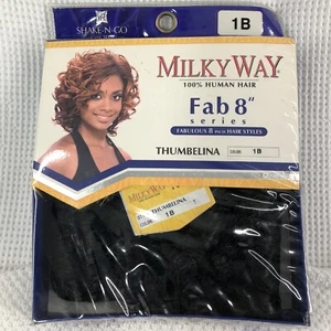 Milky Way 100% Human Hair Fab 8” Thumbelina Color: 1B - Picture 1 of 4
