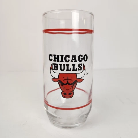 Authentic Vintage Chicago Bulls Logo Drinking Glass Cover