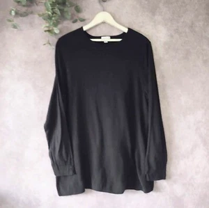 J Jill Sweater Womens Extra Large Black Long Sleeve Lightweight Pullover Casual - Picture 1 of 6